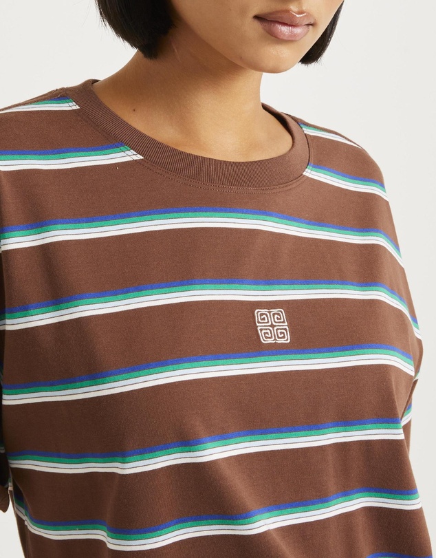 Subtitled - Malia Stripe Oversized T-Shirt