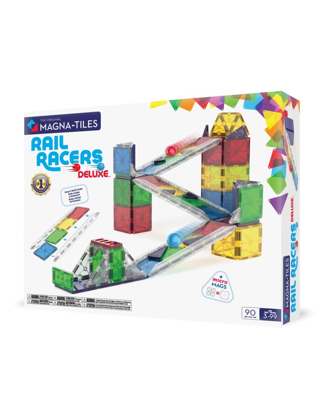 Magna-Tiles - MAGNA-TILES - Rail Racers Deluxe - 90 Piece