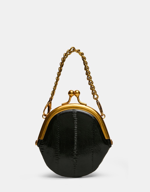 Steve Madden - Bfilo black eel clutch bag