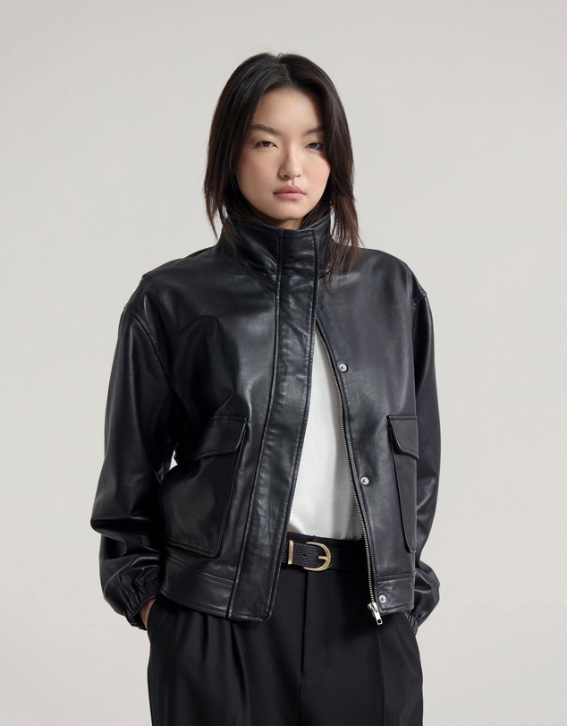 Oxford - Rosie Leather Bomber Jacket