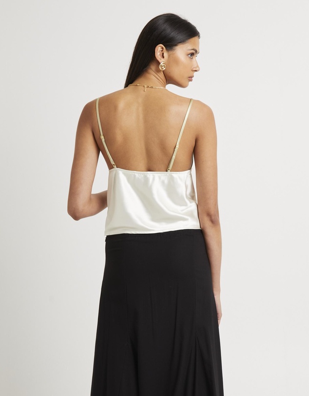 Alice In The Eve - Camille Contrast Slip Top