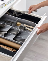 Joseph Joseph - DrawerStore™ Expanding Cutlery, Utensil & Gadget Organiser (Grey)