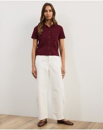 Atmos&Here - Sana Short Sleeve Knit Cardigan
