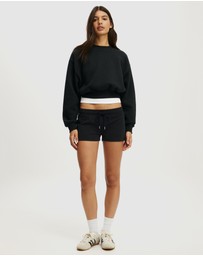Cotton On Body Active - Plush Cropped Crew Sweat