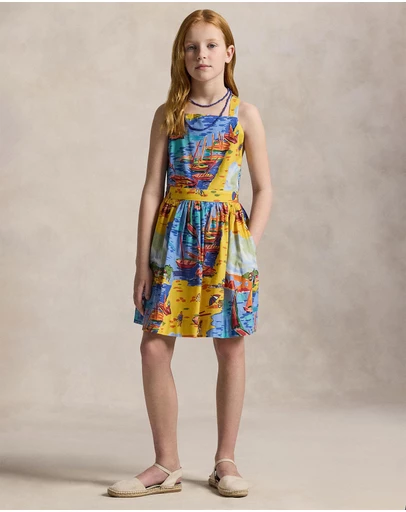 Polo Ralph Lauren - Riviera Print Cotton Dress - Teens