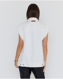ALEXANDRA - Kozet Vest White Denim