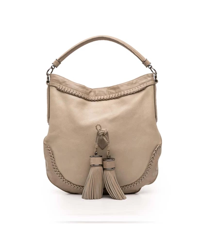Pre-Loved by Azura Reborn - Pre-Loved Leather Tassel Hobo Bag