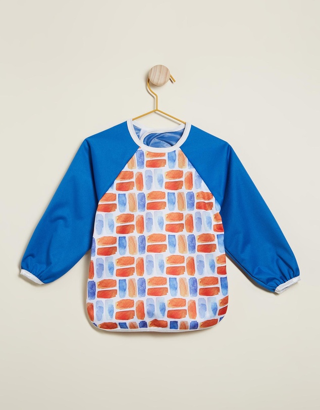 itti bitti - Sleeved Bib Smock - Flame