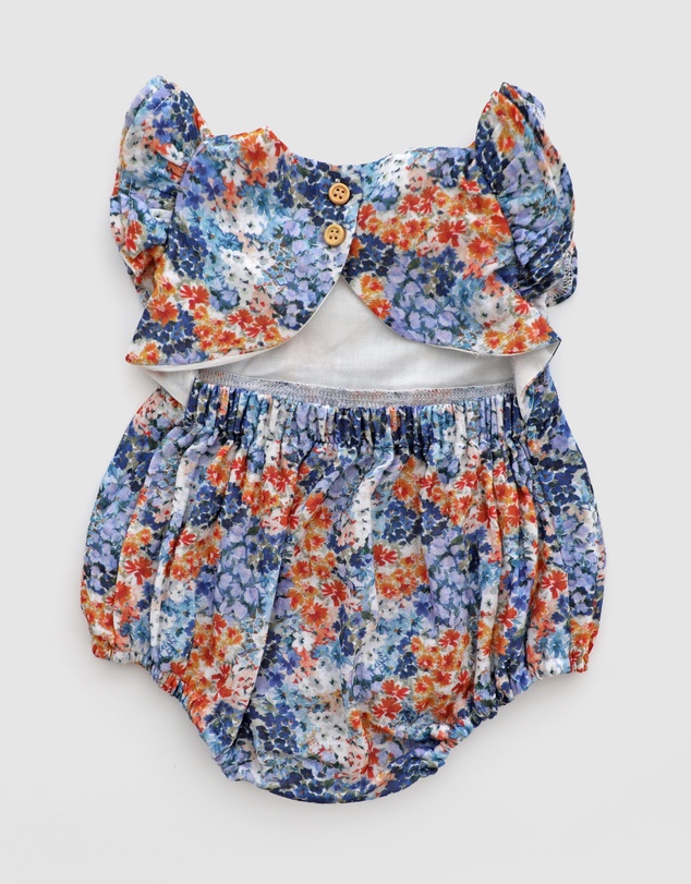 WITH LOVE FOR KIDS - Cotton Muslin Playsuit - Babies