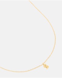 Lovisa - Waterproof Gold Plated Stainless Steel Mini Bubble Letter S Necklace