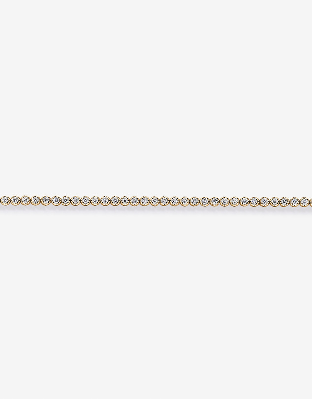 Michael Hill - 0.90 Carat TW Laboratory-Grown Diamond Tennis Bracelet in 10kt Yellow Gold