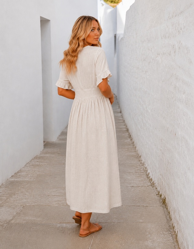 Esther & Co - Korbela Dress - Beige