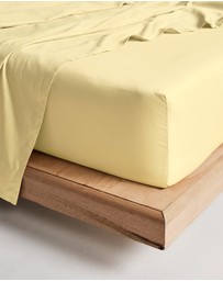 Linen House - Augusta 500TC Cotton Sateen Fitted Sheet 50cm
