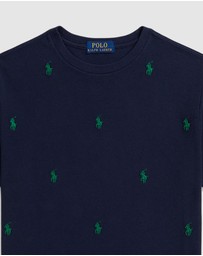 Polo Ralph Lauren - Polo Pony Cotton Mesh Tee - ICONIC EXCLUSIVE - Teens