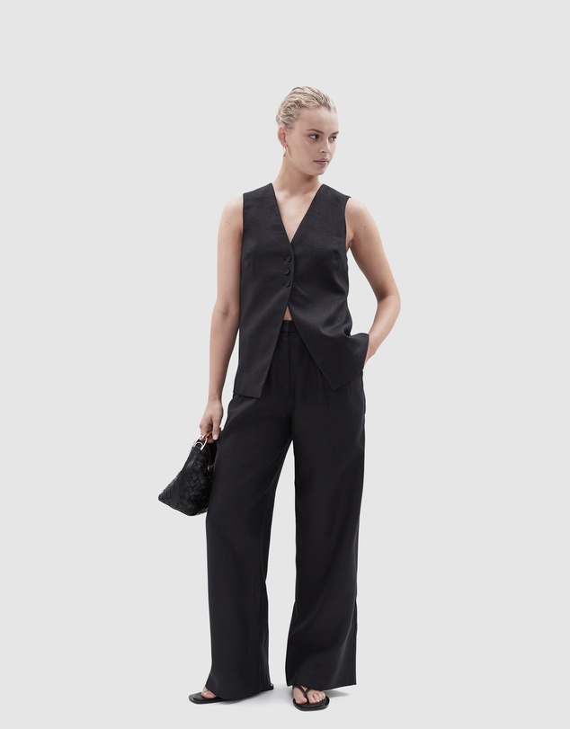 UNISON - Linen Longline Vest