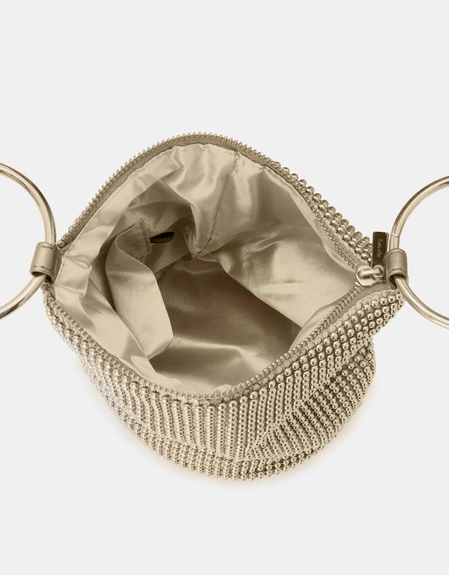 Olga Berg - Bianca Ball Mesh Handle Bag