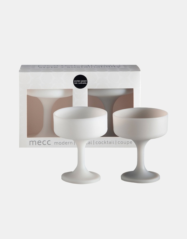 porter green - mecc | silicone unbreakable cocktail glasses