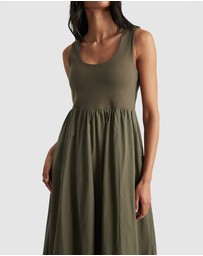 Decjuba - Lucie Spliced Midi Dress