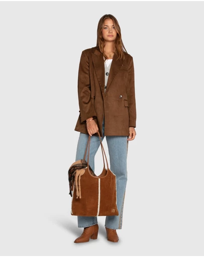 Belle & Bloom - Charmer Faux Suede Blazer