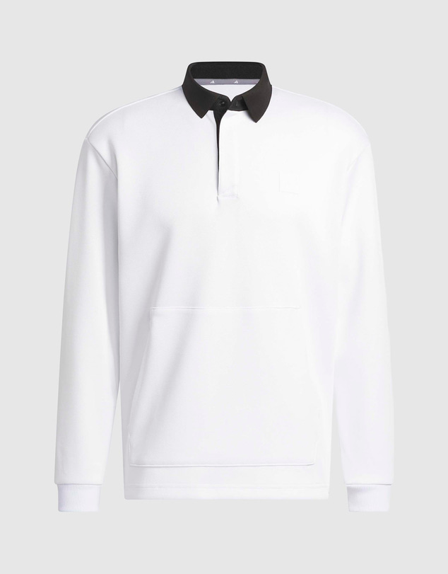 adidas Performance - Long Sleeve Knit Sweat Polo Shirt