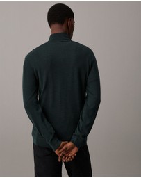 Calvin Klein - Wool Zip Neck Sweater