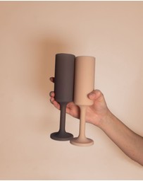 porter green - seff | silicone unbreakable champagne flutes
