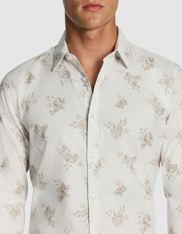 yd. - Cortina Slim Floral Shirt