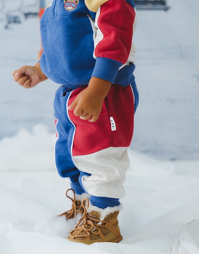 Huxbaby - Colour Block Spliced Pants - ICONIC EXCLUSIVE - Babies-Kids