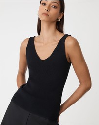 Forcast - Heidi V-Neck Knit Tank