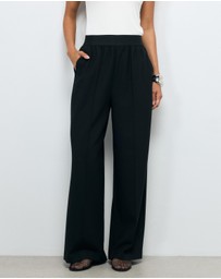 AERE - Arna elastic waist detail pant