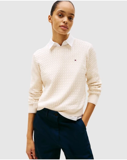 Tommy Hilfiger - Fine Gauge Cable Knit Jumper