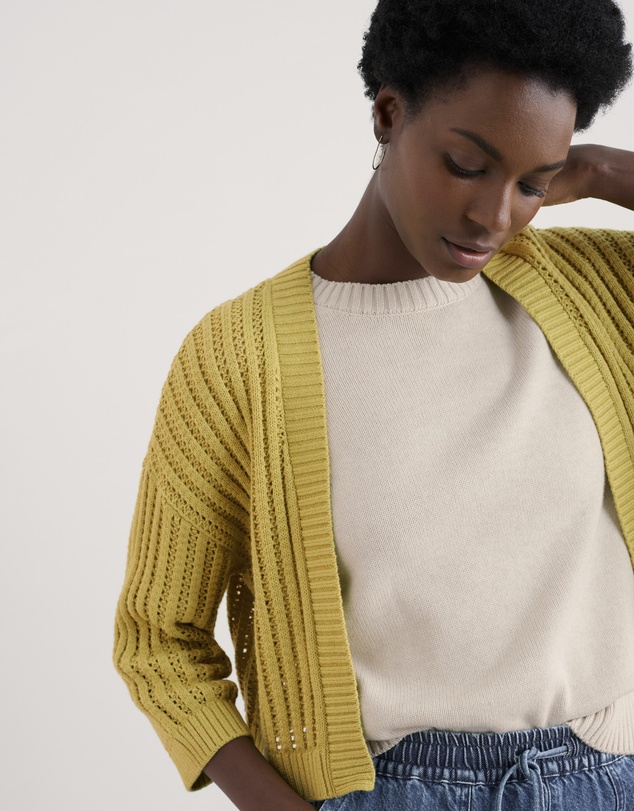 Seasalt - Seasalt Cornwall Yellow Tinners Way Cardigan