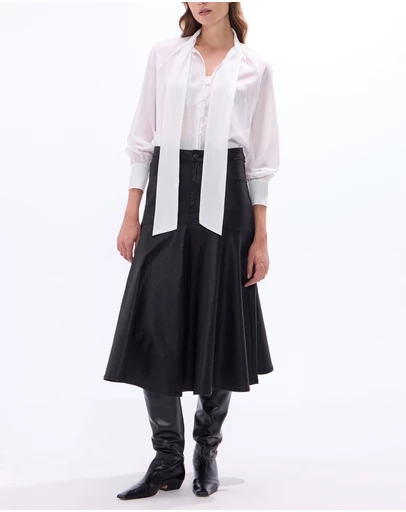 Marcs - Cosmic Coated Denim Skirt