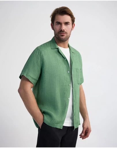 Oxford - Griffin Delave Linen Short Sleeve Shirt