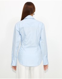 Dazie - Em Asymmetrical Button Up Shirt