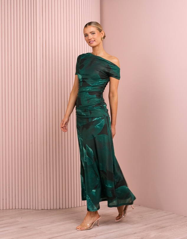 Azzurielle - Parvin One Shoulder Maxi Dress