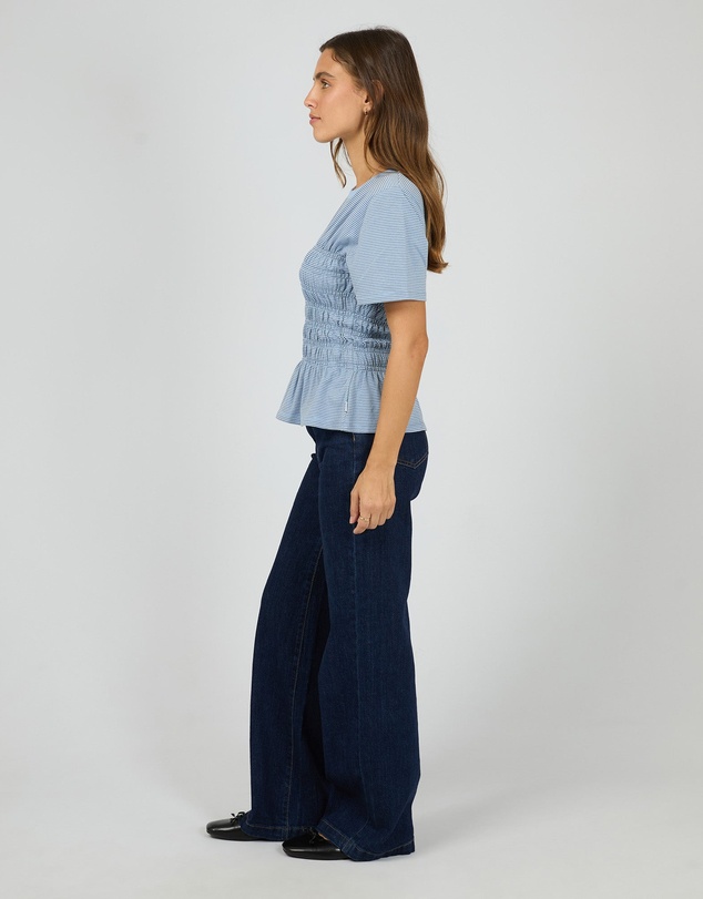 All About Eve - Lipa Stripe Tee Blue