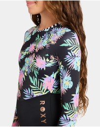 Roxy - Girls 4 to 16 Roxy Active RG Onesie Rash Vest