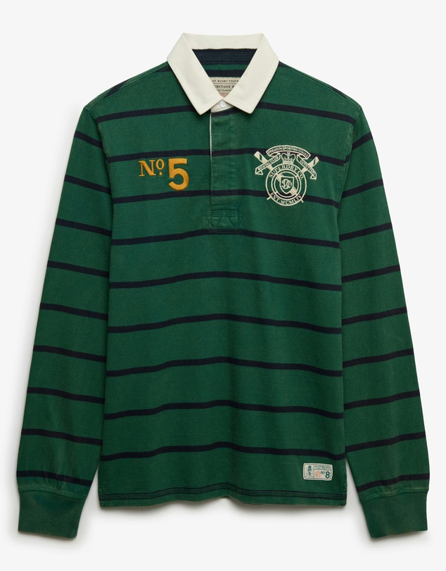Superdry - Double Emblem Stripe Rugby