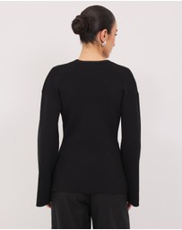 Calli - Tiarne Flared Knit Cardigan