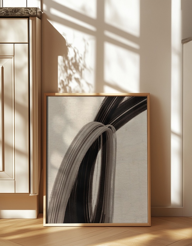 Olive et Oriel - Brownstrokes No 1 by Treechild Art Print