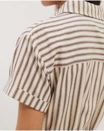 Atmos&Here - Amy Tie Back Mini Shirt Dress