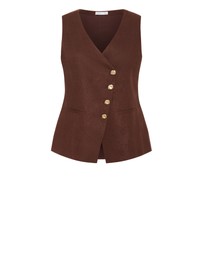 City Chic - Vivien Linen Vest