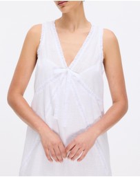 Minima Esenciales - Orsa Cotton Lace Midi Dress