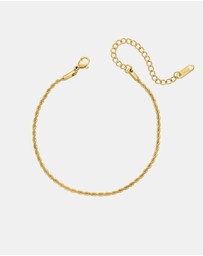 Zoe Olivia - Waterproof Twisted Rope Chain Anklet