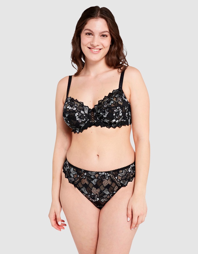 Sans Complexe - Arum Gala High Cut Lace Tanga Brief