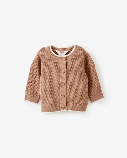Cotton On Kids - Baby Organic Blend Knit Cardigan