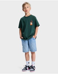 DC Shoes - Boys 10 to 16 Burning Dice T-Shirt