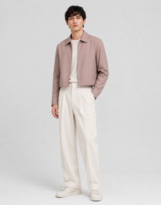 Justin Cassin - Judd Cropped Zipper Jacket