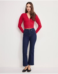 Good American - Good Legs Crop Mini Boot Jeans